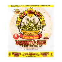 Sol De Oro Super Flour Tortilla 12 inch - 8 Each